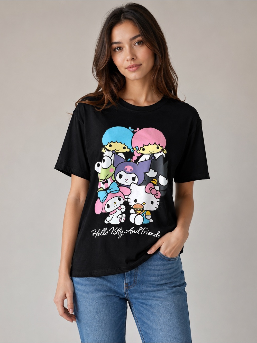 Hello Kitty and Friends Sanrio Graphic Tee Size Large